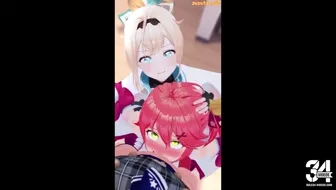 Miko x Suisei x Iroha (Futanari) miniature