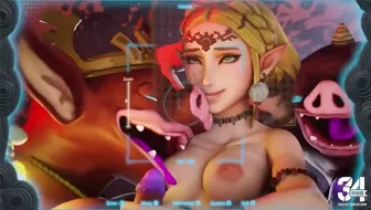 Princess Zelda Gangbanged miniatura