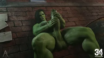 Angie Harmon as She-Hulk miniature