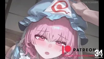 saigyouji yuyuko fellatio thumbnail