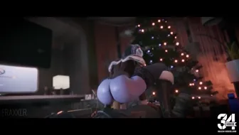 Widowmaker Christmas Ride and Creampie [FraxXLR] thumbnail