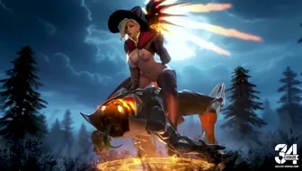 Mercy X Reaper Halloween Riding (ToastedMW)