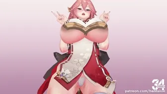 [Hentaisio] Yae Miko Bounce w/SFX