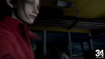 Claire Redfield Bus Handjob (Yellowbea) miniature