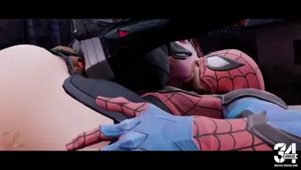 Black-Widow-on-the-lookout-with-Spidy 썸네일