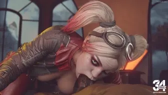 Harley Quinn Loves Sucking Big Black Cock 썸네일