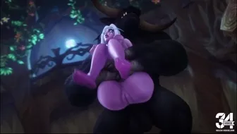 Night Elf anal miniature