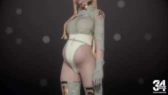 Commander White sexy walk (pregnant)