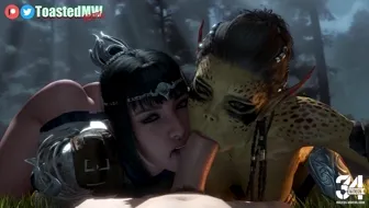 Lae'zel & Shadowheart Double Blowjob (ToastedMW) thumbnail