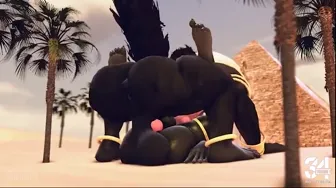 Anubis fucks Ammit thumbnail