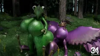 Birb Reverse cowgirl [spore] miniature