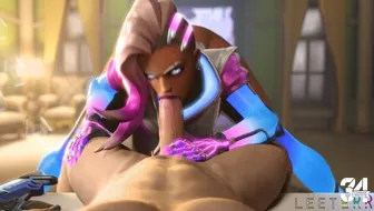 Sombra neon blowjob