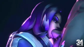 Sombra glowing blowjob 썸네일