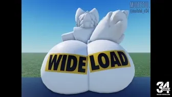 Silly Cat Furry wide load Roblox ( art: Muitetul)