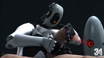 glados gives handjob miniature