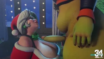 Mrs claus enjoying his rich cock