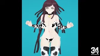 Mikan Tsumiki cow bikini küçük resim