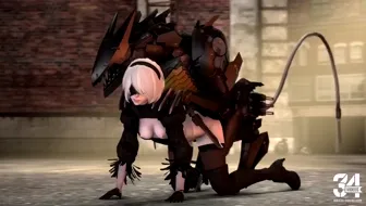 Bladewolf fucking 2B miniature