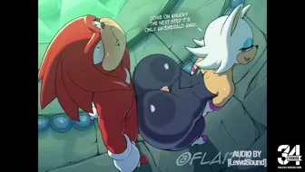 rogue gives knuckles assjob 썸네일