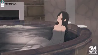 Nanahoshi relaxing in a bath thumbnail