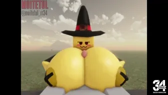 Yellow Girl Boobsjob Roblox (art: Muitetul)