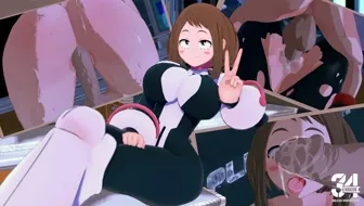 Ochako showing off different Positions 썸네일