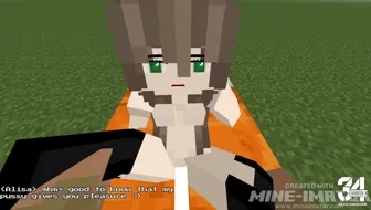 Stranger impregnating a Minecraft teen miniature