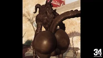 deathclaw butt jiggle miniature