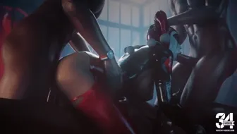 Harley's freaky foursome.(black) [VGErotica] thumbnail