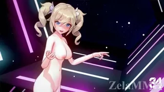 【Genshin Impact/MMD】ラビットホール / Rabbit Hole 【Bárbara / バーバラ】【R18】 thumbnail