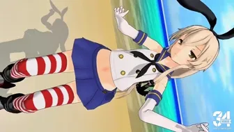 Shimakaze - Lean On (Twerking) [MMD R18] Moistenator miniature