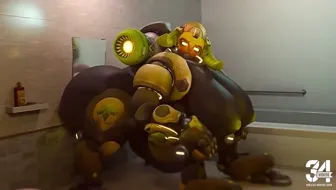 Orisa pleasuring herself