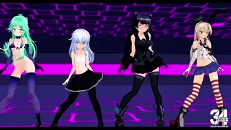 Shimakaze & Fleet Girls - Ghost Dance [MMD R18] Kuon thumbnail