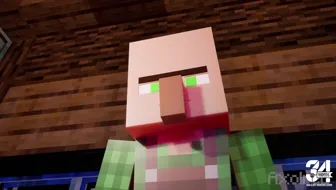 Villager X Sexy Girl in Minecraft 썸네일