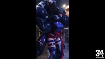 Venom taking Psylocke from Behind [Waos.exe] 썸네일