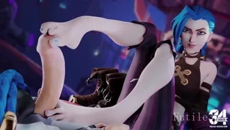 Jinx footjob on the tip