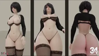 yorha 2b miniature