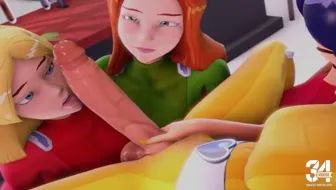 Totally Spies 1 Futa on 2 Females Threesome 썸네일