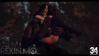 yennefer and werewolf anal knot miniature