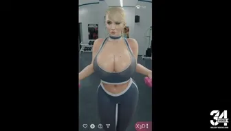 Samus Livestreams her Workout [X3d] thumbnail