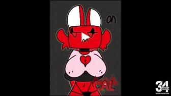 Youtube cat with human body and big red breasts