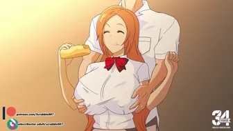 Testing gravity on Orihime's udders [Scrabble007]