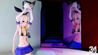 Shimakaze - Pjanoo Striptease [MMD R18] Slugathor thumbnail