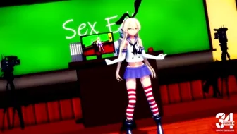 Shimakaze - Crab Rave (Sex) [MMD R18] Hamselvish 썸네일