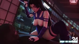 Psylocke catches an enemy ninja (black) [Baron Von Meowsberg] thumbnail