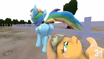 Applejack and rainbow dash by neo sparkle thumbnail