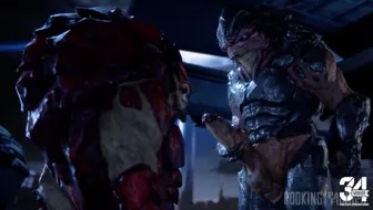Wrex Gets Facial'd by Grunt (Mass Effect) thumbnail