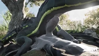 Green dragon fucks with a white one thumbnail