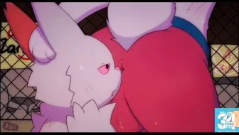 Zangoose ass rimming Cinderance while he farts thumbnail