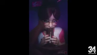 D.Va's reward for a successful stream (black) [VGErotica] thumbnail